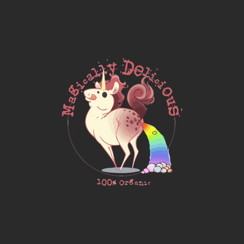 Magical Rainbow Unicorn: Deliciously Organic Cartoon Cuteness Baseball Cap