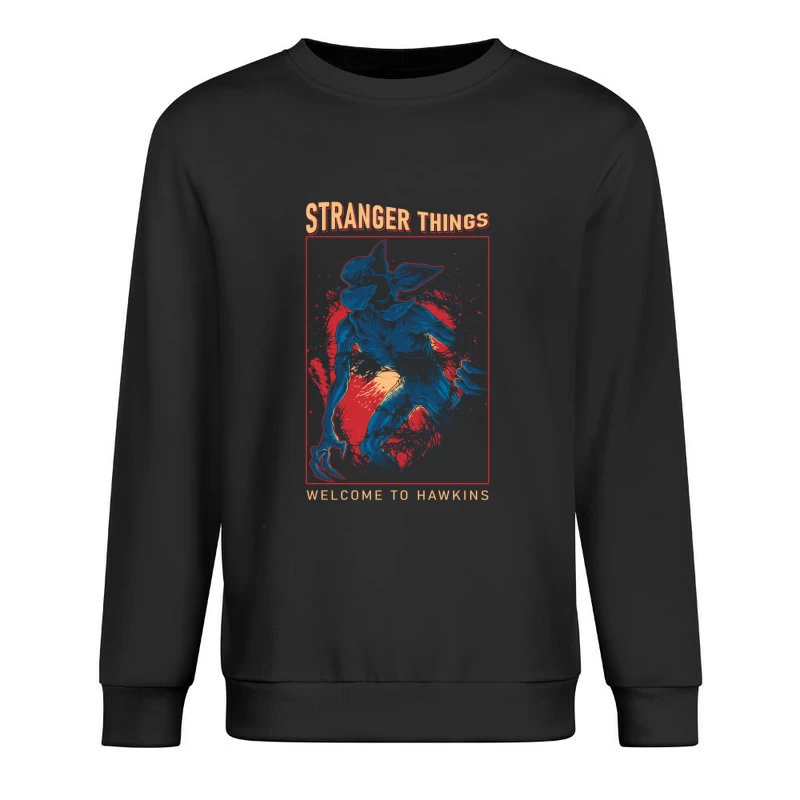 Stranger Things Artwork Male Pullover Sweatshirt