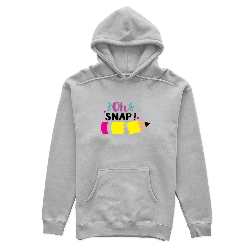 Illustration de crayon cassé avec texte fantaisie Femme Sweat à capuche