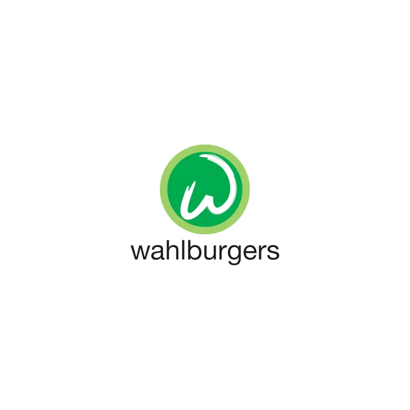 Wahlburgers Restaurant Chain Green Circle Logo Design iPhone Case