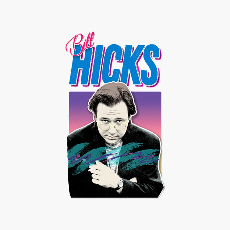 Bill Hicks  Retro Aesthetic Styled 90s Design Cotton Tote Bag
