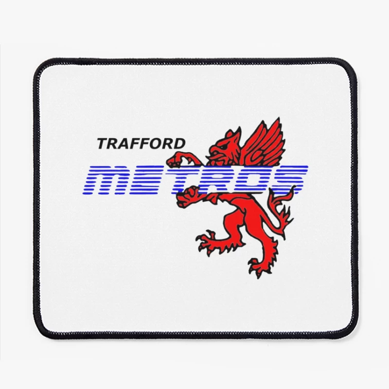 Trafford Metro Transit Logo with Red Heraldic Dragon Mouse Pad