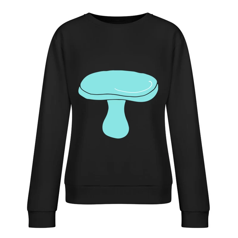 Chapeau de Champignon Cyan Femme Sweat-shirt à enfiler