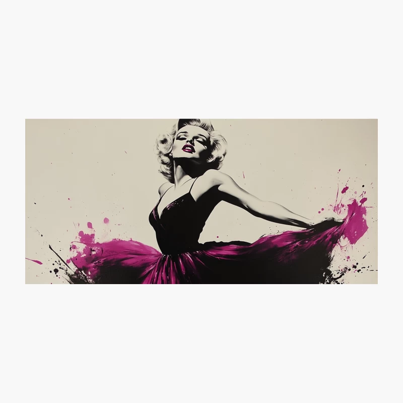 Vintage Glamour: Splashed Fashion Painting Coffee Mug