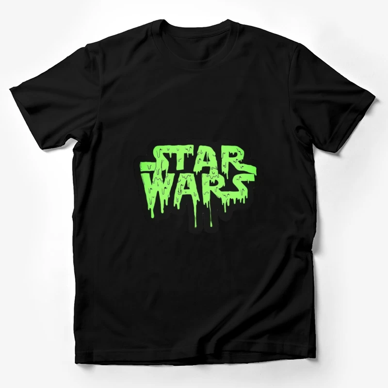 Grüne Tropfen-Star Wars-Logo Herren T-Shirt