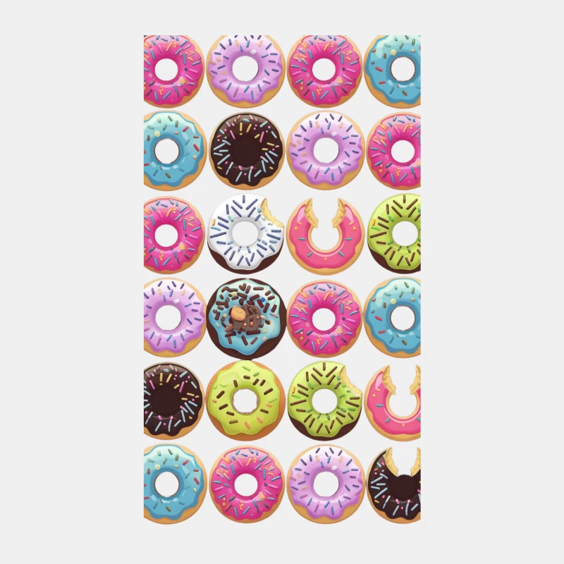 Colorful Array of Frosted Donuts with Sprinkles Male Tank Top