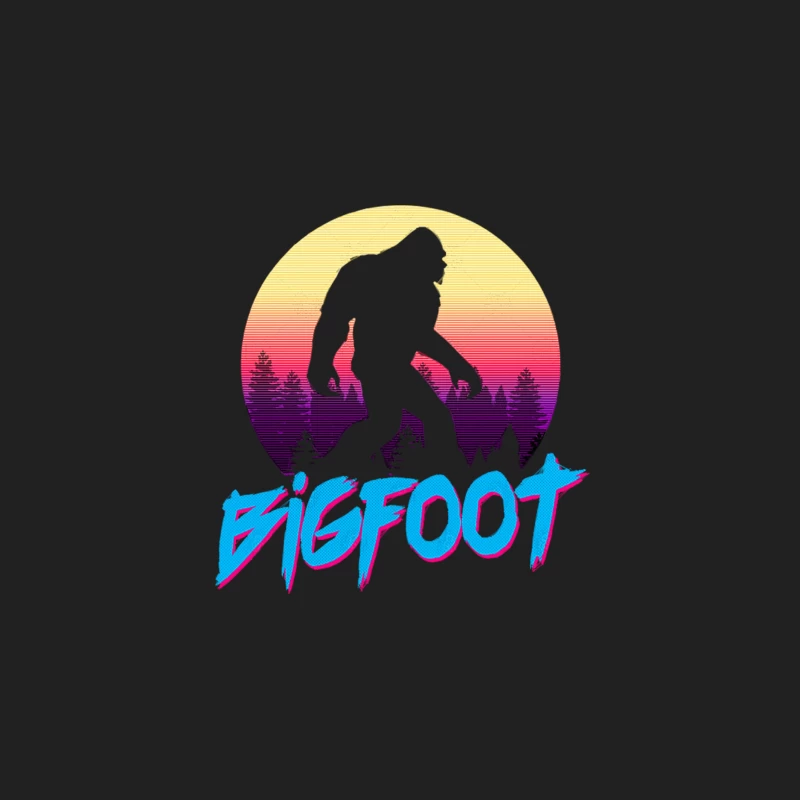 Bigfoot - Retro Aesthetic Tribute Design Bucket Hat