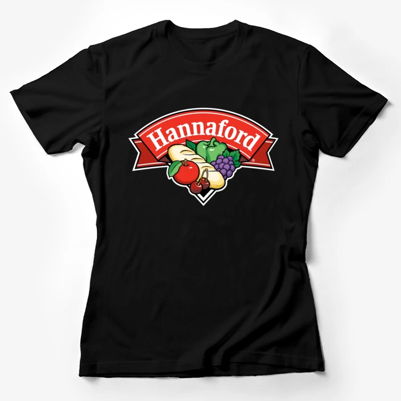 Hannaford Supermarket Logo with Fresh Produce Design Female T-Shirt