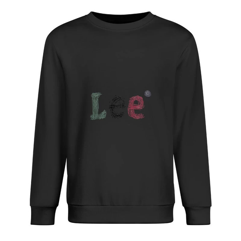 Künstlerisches Lee Schriftzug Herren Pullover Sweatshirt