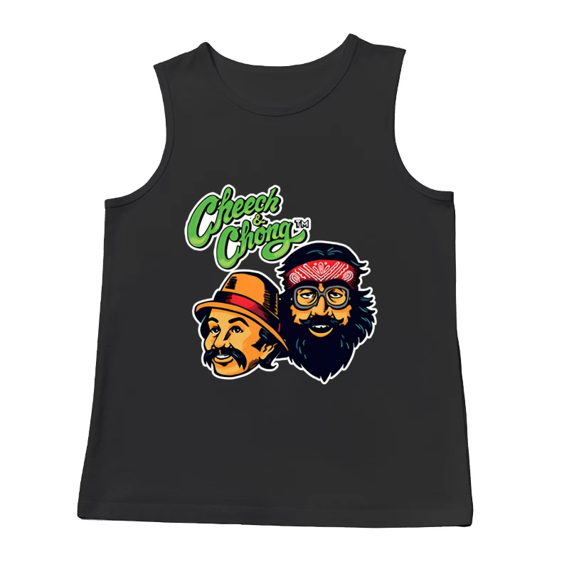 Cheech & Chong Retro Cartoon Logo Design Male Tank Top