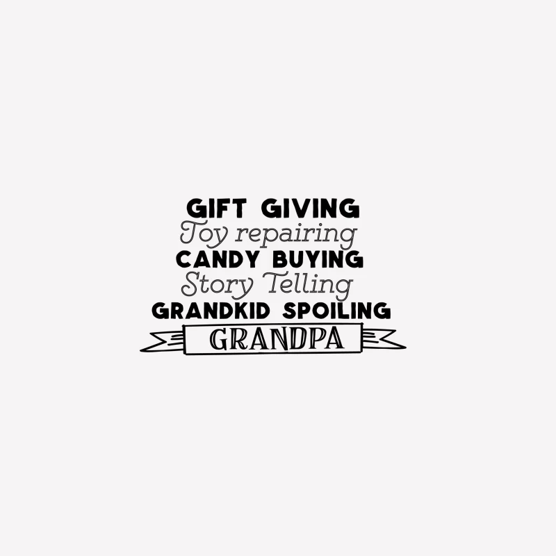 Motif Contemporain Grandpa Femme T-Shirt