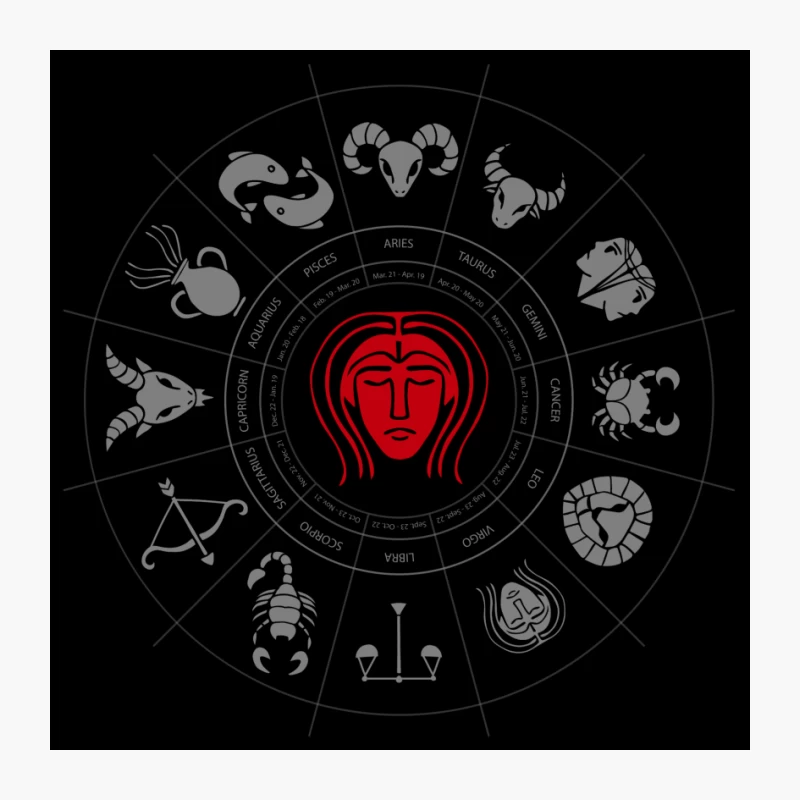 Virgo Zodiac Pin