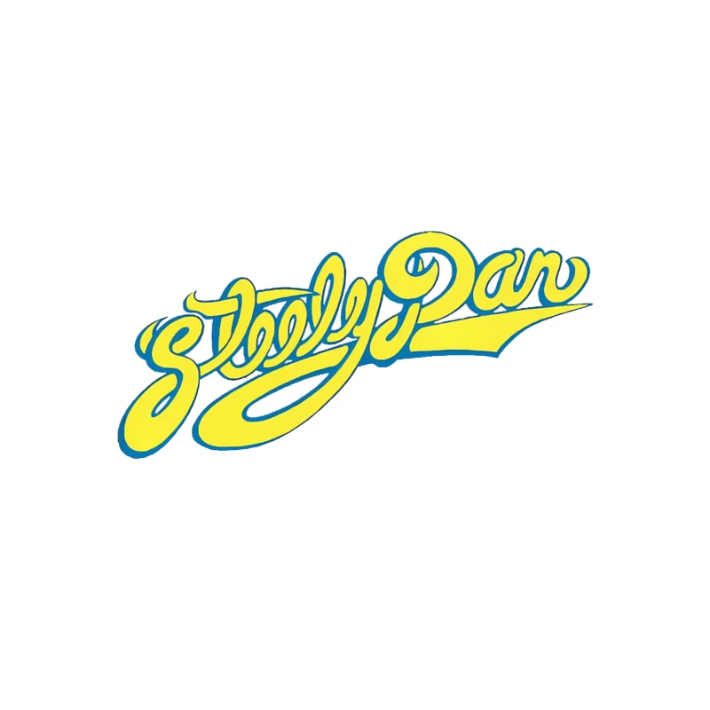 Steely Dan Classic Yellow Cursive Band Logo Coffee Mug