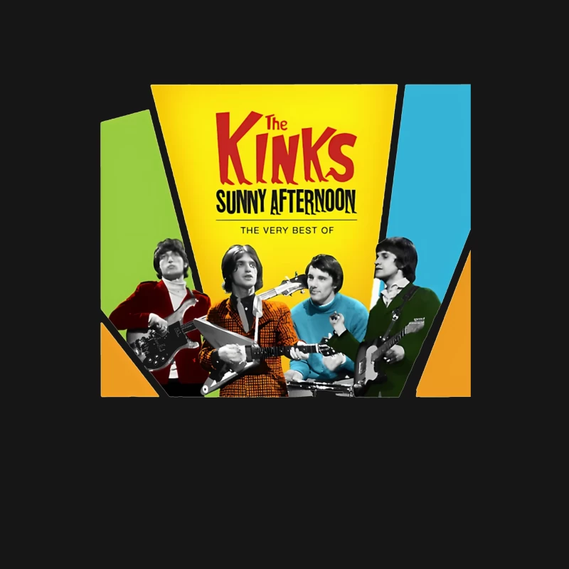 The Kinks 'Sunny Afternoon: The Very Best Of' Vintage Album Cover Female T-Shirt