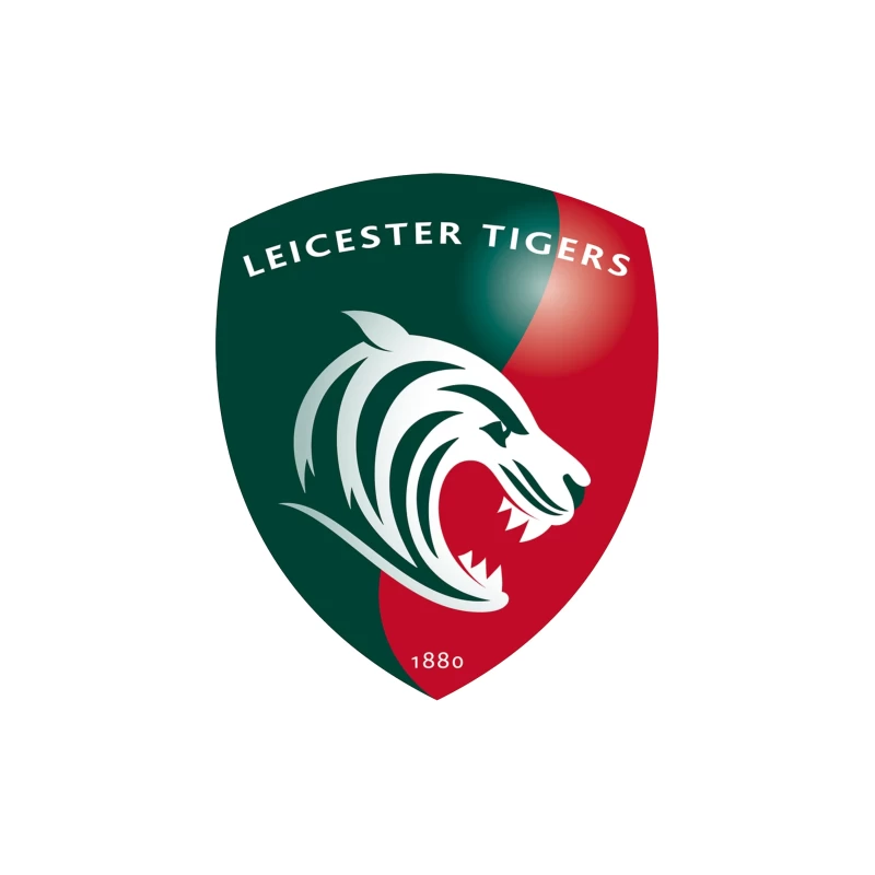 Leicester Tigers Rugby Club Official Logo Shield with Tiger Emblem Tapestry