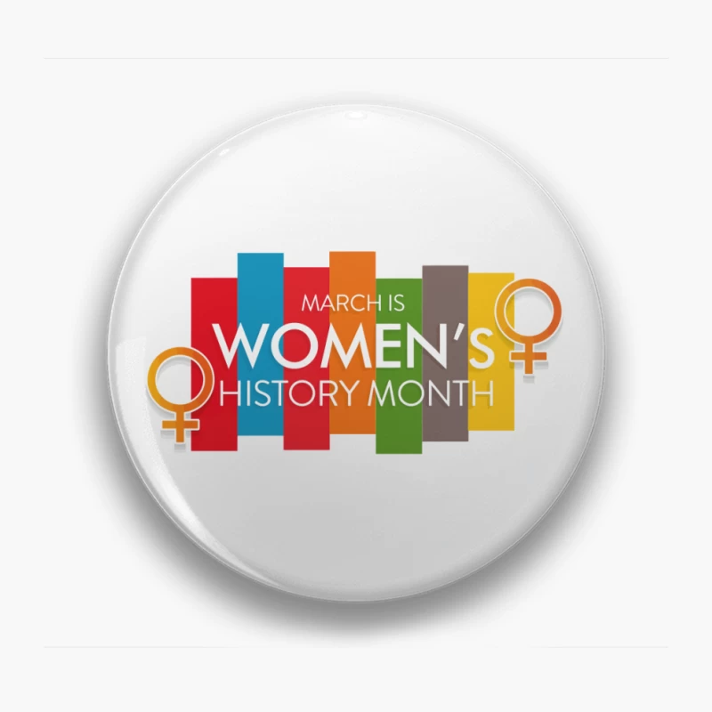 Bold & Modern Women's History Month Tribute Pin