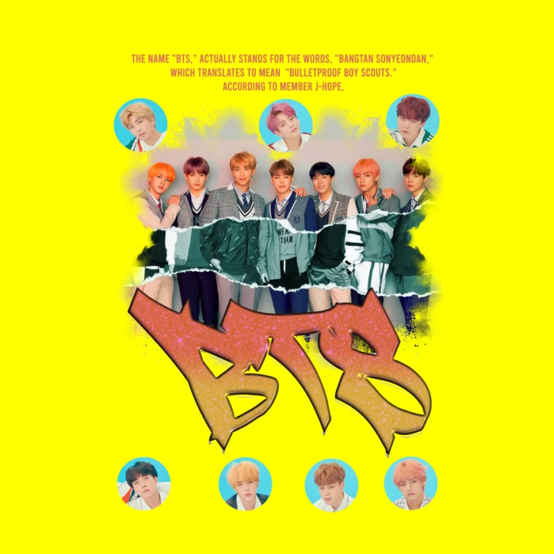 BTS: The Iconic K-Pop Boy Band Pin