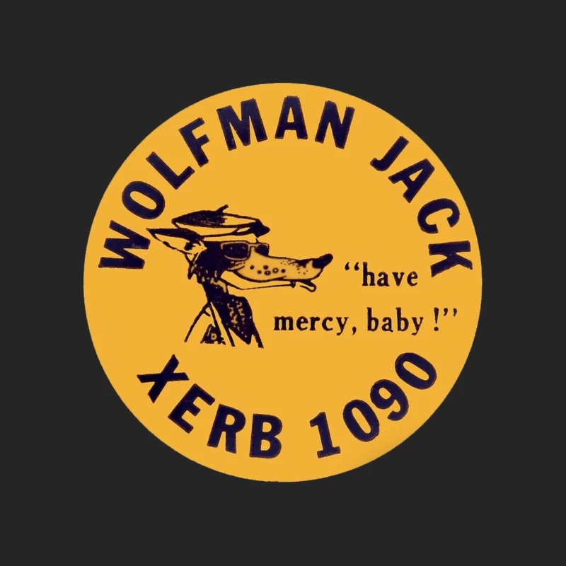 XERB Radio Wolfman Jack Female Pullover Sweatshirt