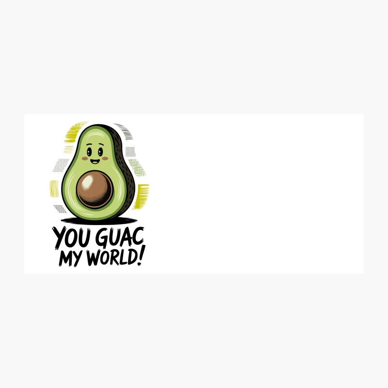 Cute Cartoon Avocado with Humorous Wordplay Coffee Mug