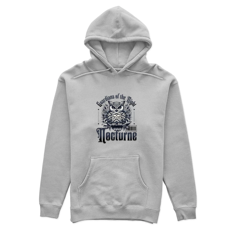 Gothic Night Guardian Owl Vintage Illustration Female Pullover Hoodie