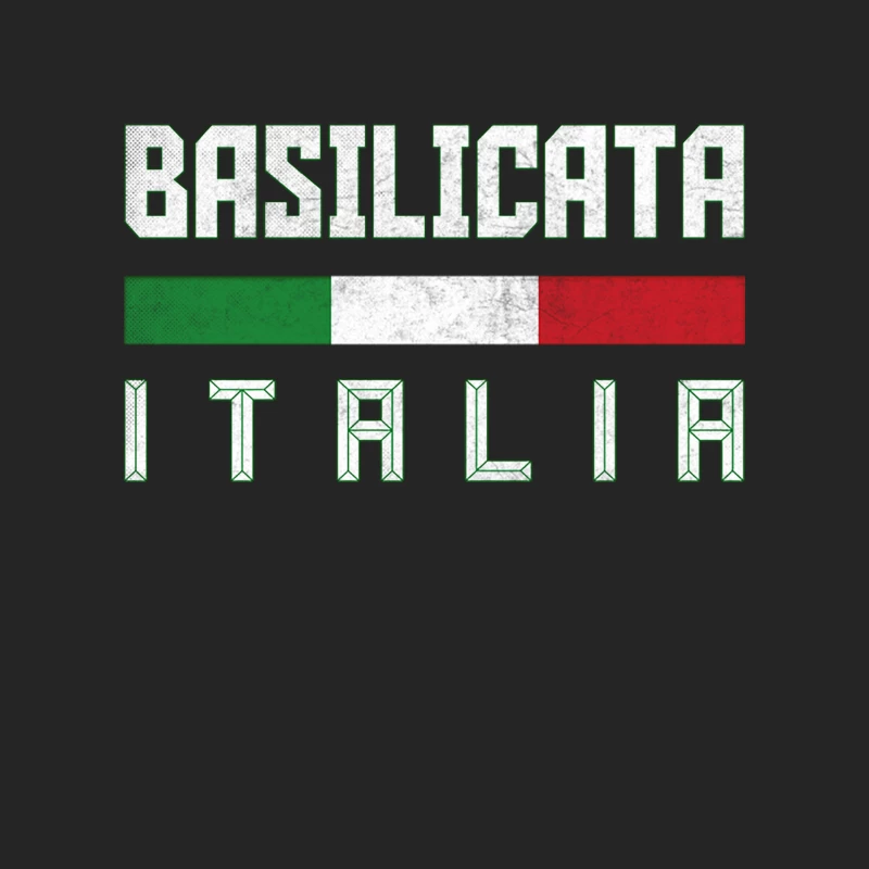 Basilicata Italia  Italy Typography Design Male Pullover Sweatshirt