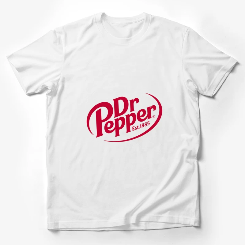 Dr Pepper Classic Red Logo Design - Established 1885 Male T-Shirt