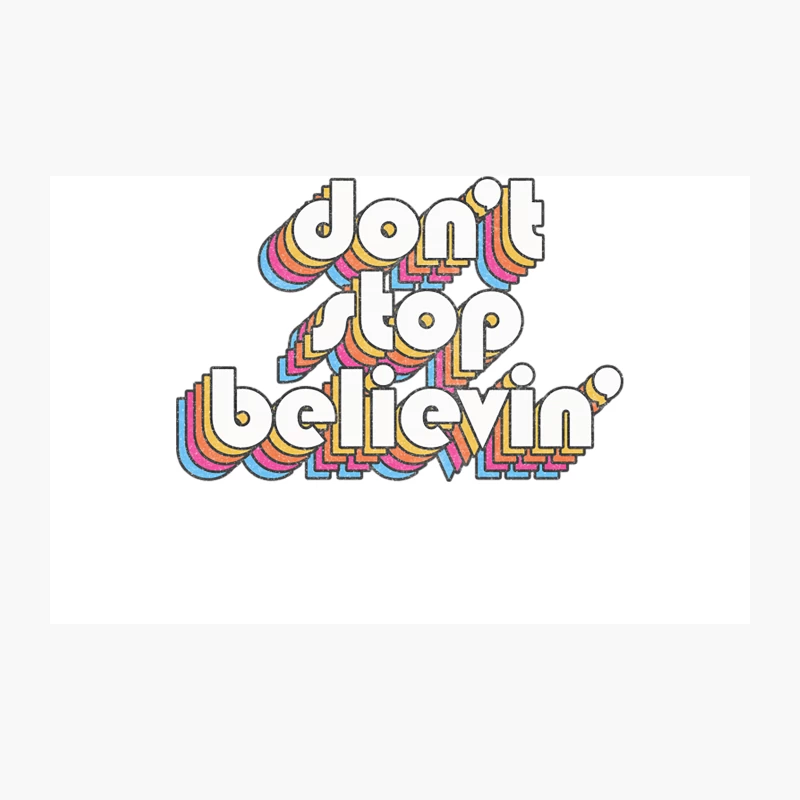 Don_t Stop Believin_  Lyrics Typography Design Travel Mug