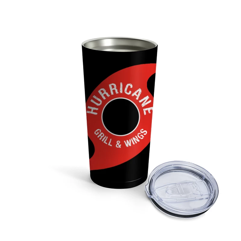 Hurricane Grill & Wings Restaurant Logo Design Travel Mug