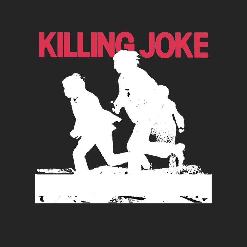 Killing Joke Post-Punk Album Cover with White Silhouettes Male Pullover Sweatshirt