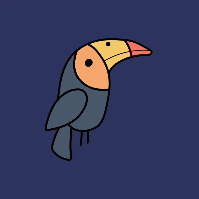 Image d'un toucan stylisé Femme T-Shirt