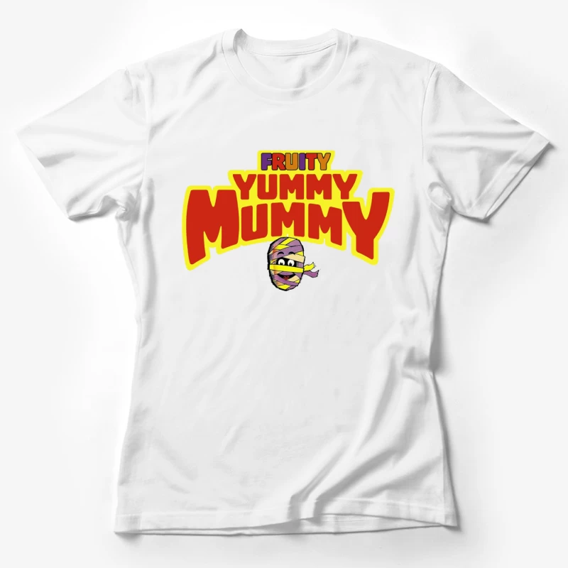 Fruity Yummy Mummy Cartoon Character Logo Female T-Shirt