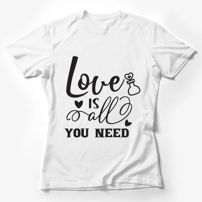 Message inspirant d'amour Femme T-Shirt