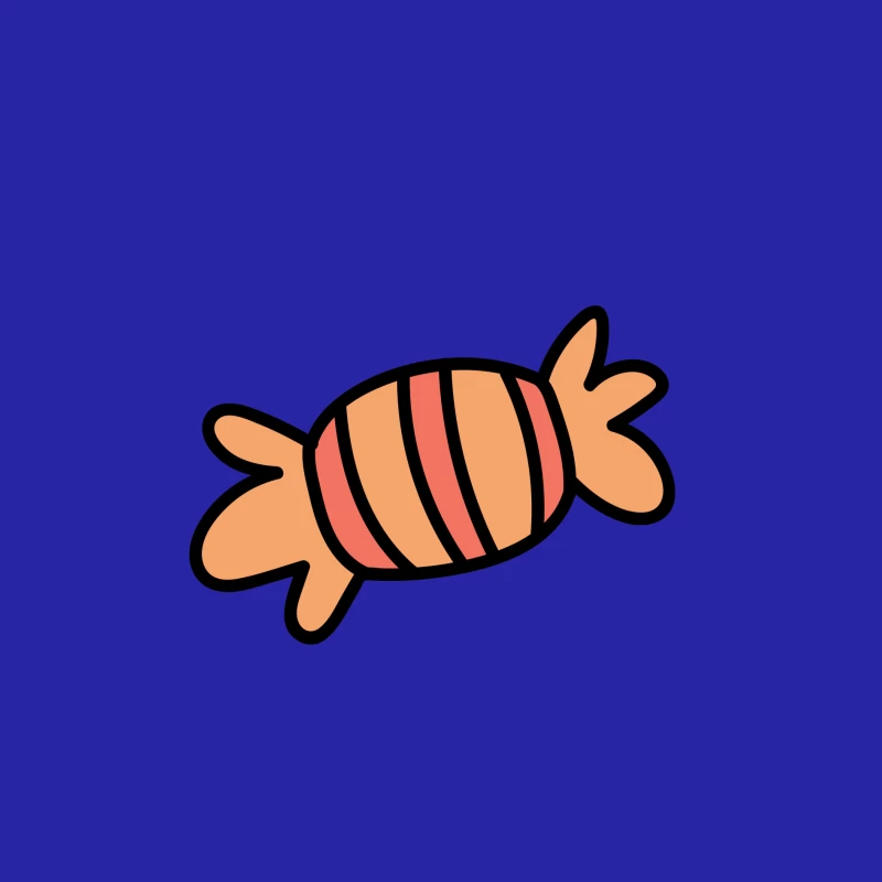 Bonbon rayé orange Homme Débardeur