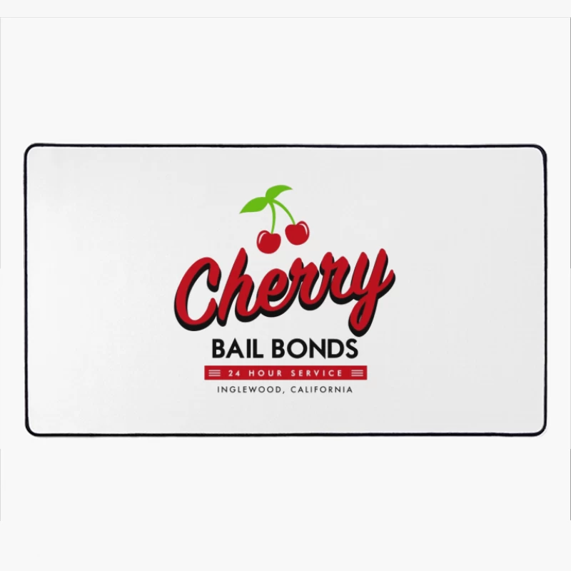 Cherry Bailbonds Desk Mat