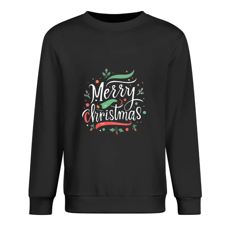 Fröhliche Weihnachten Grußdesign Herren Pullover Sweatshirt