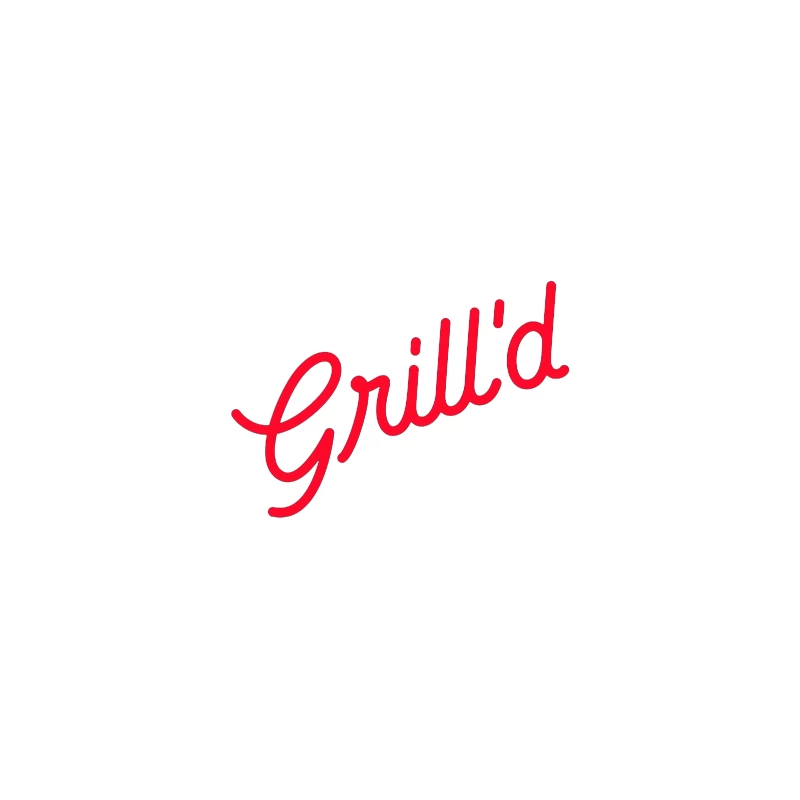 Red Script Logo of Grill'd Restaurant Chain Coffee Mug