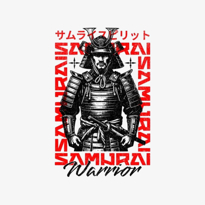 Design d'Esprit Samouraï Guerrier Femme Sweat-shirt à enfiler