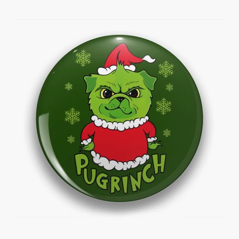 Pugrinch: Grumpy Holiday Cheer Pin