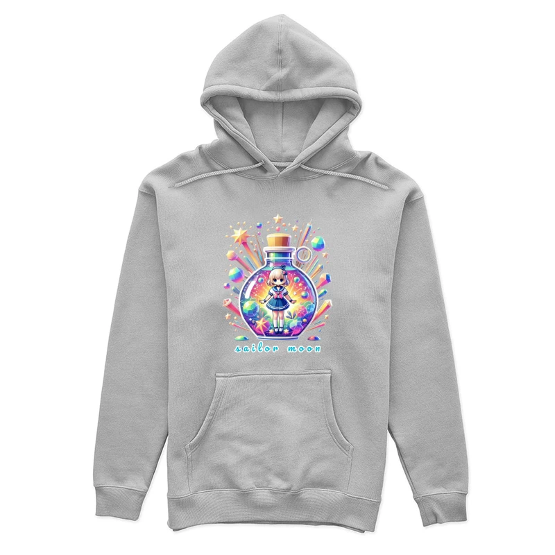 Magical Chibi Sailor in Rainbow Crystal Bottle Female Pullover Hoodie