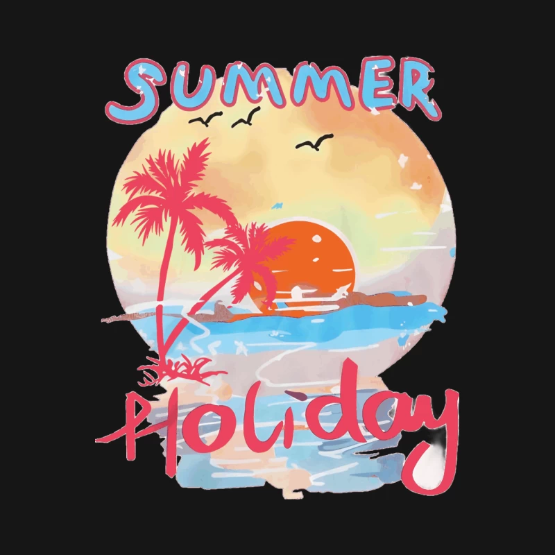 Sommerurlaub Sonnenuntergang Damen T-Shirt