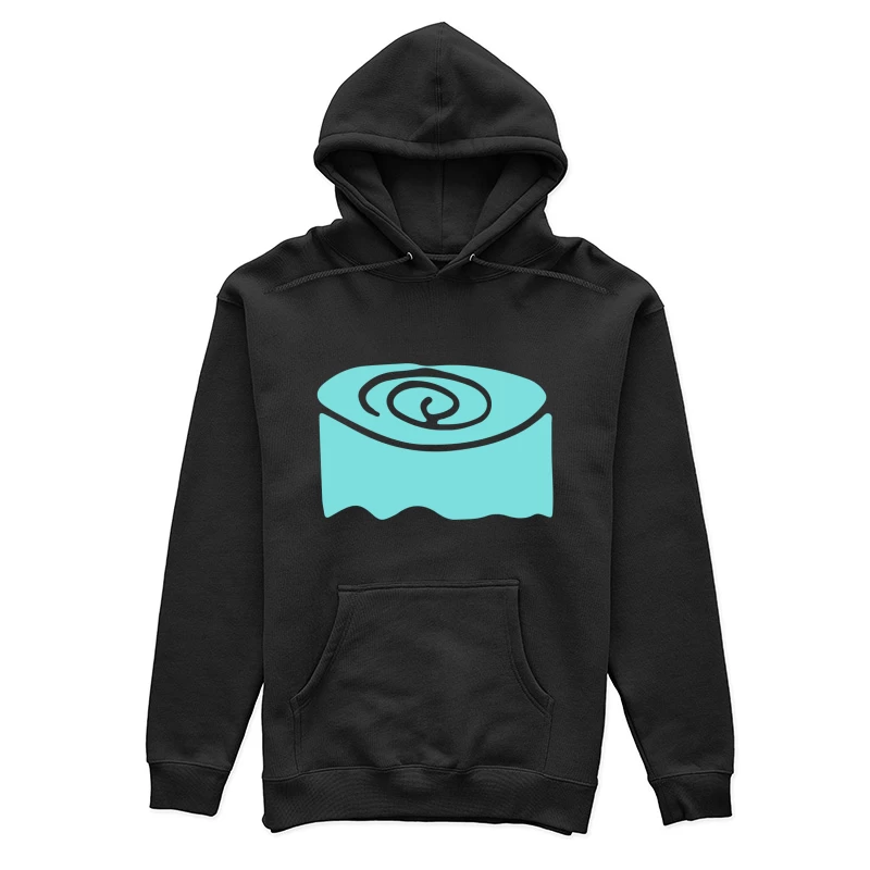 Illustration de rouleau en spirale bleu Femme Sweat à capuche