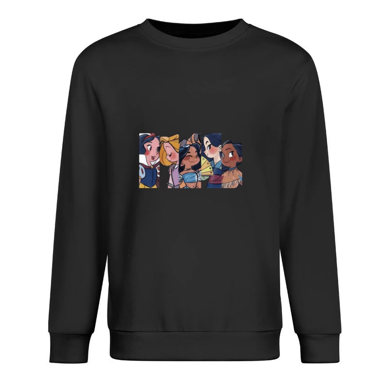 Illustration der Prinzessinnen-Treffen Herren Pullover Sweatshirt