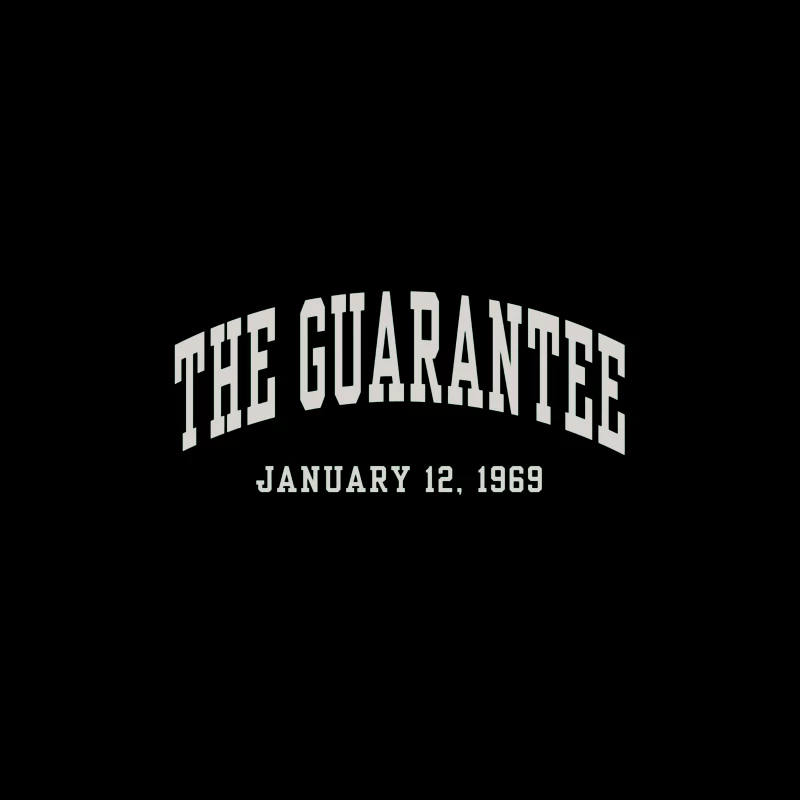 The Guarantee - Vintage Typography from January 12, 1969 Coffee Mug