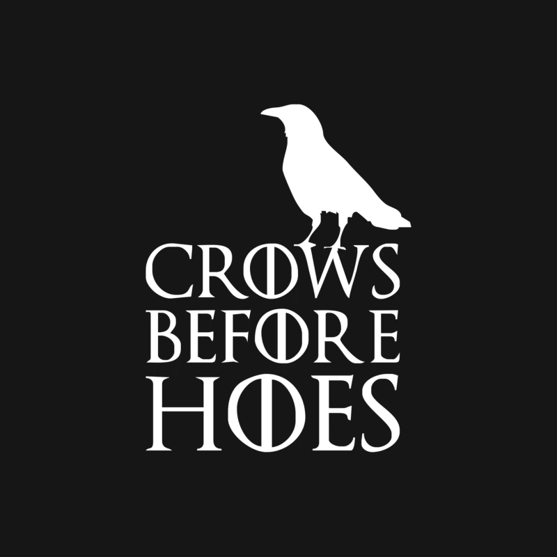 Crows before Hoes Game of Thrones Jon Snow Nights Stark 2015 Male Long Sleeve T-Shirt