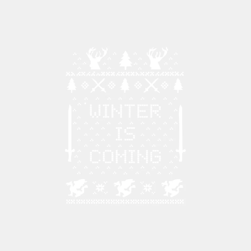 Winter Is Coming Ugly Christmas Sweater Male Tank Top