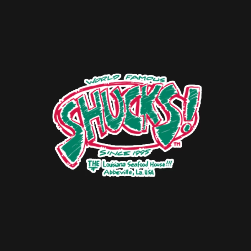 Shucks! Berühmtes Louisiana Seafood Restaurant Logo Herren T-Shirt