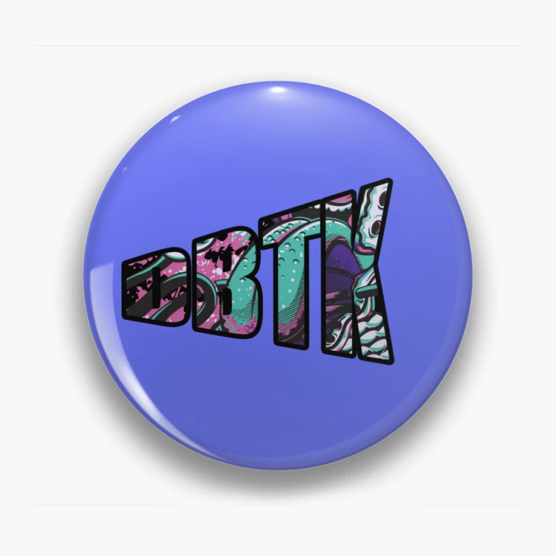 Vibrant Abstract Logo Design Pin