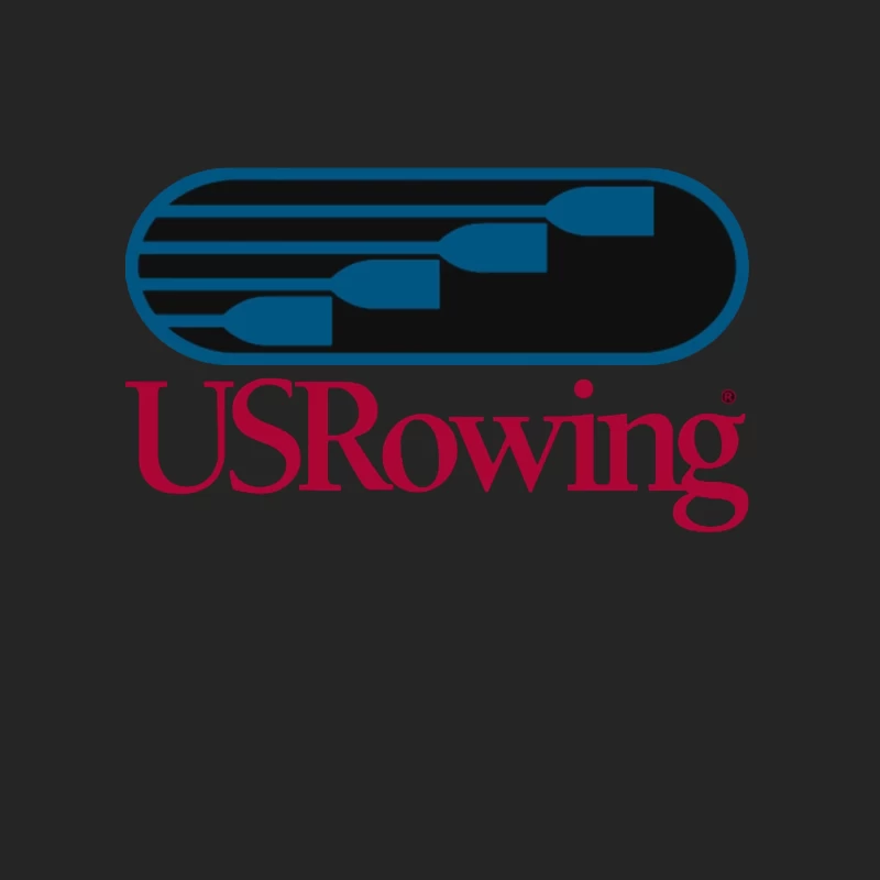 US Rowing Official Sports Organization Logo Male Pullover Sweatshirt