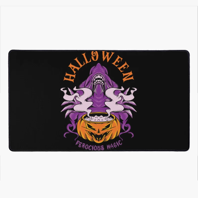 Halloween Ferocious Magic Design Desk Mat