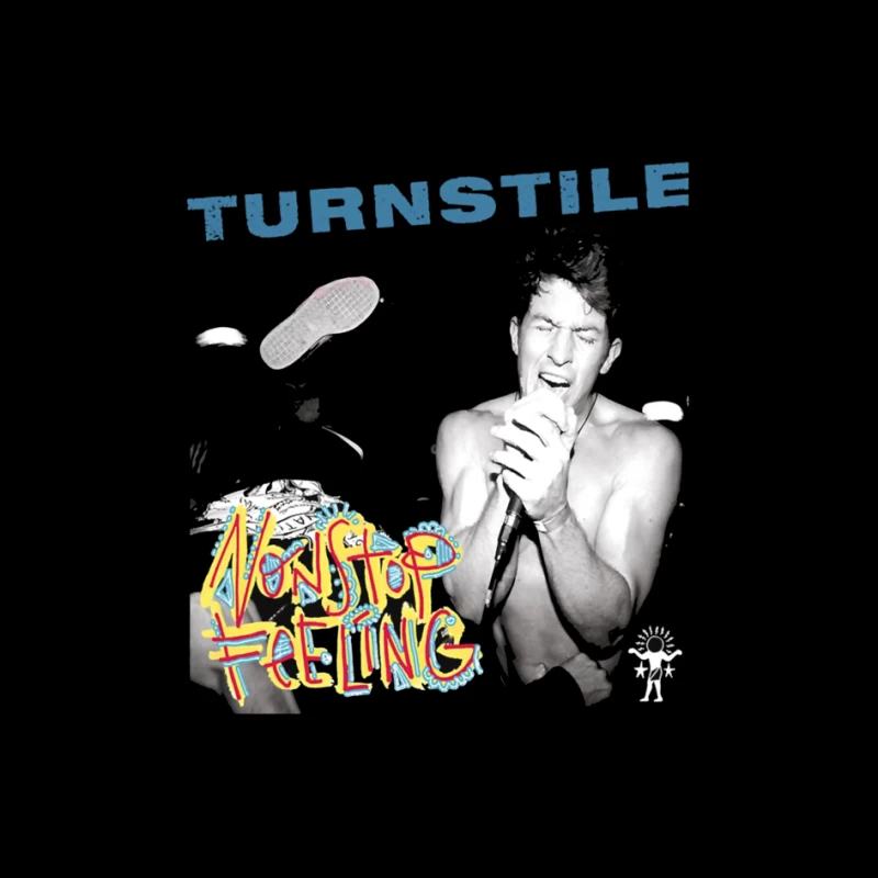 Turnstile: Nonstop Feeling Album Cover with Graffiti Art Pin